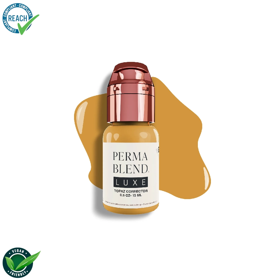 Perma Blend Luxe Topaz Corrector – Mélange pour le maquillage permanent pigment REACH 15ml