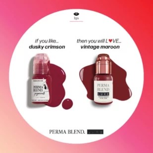 Perma Blend Luxe Vintage Maroon - Mélange pour le maquillage permanent pigment REACH 15ml