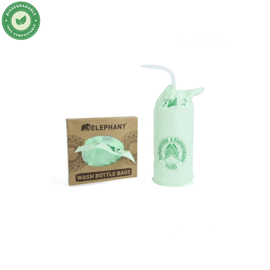 Protection Bouteille Biodégradable – Elephant bottle cover 100 sachets pour bouteille de tatouage 12 x 20 cm